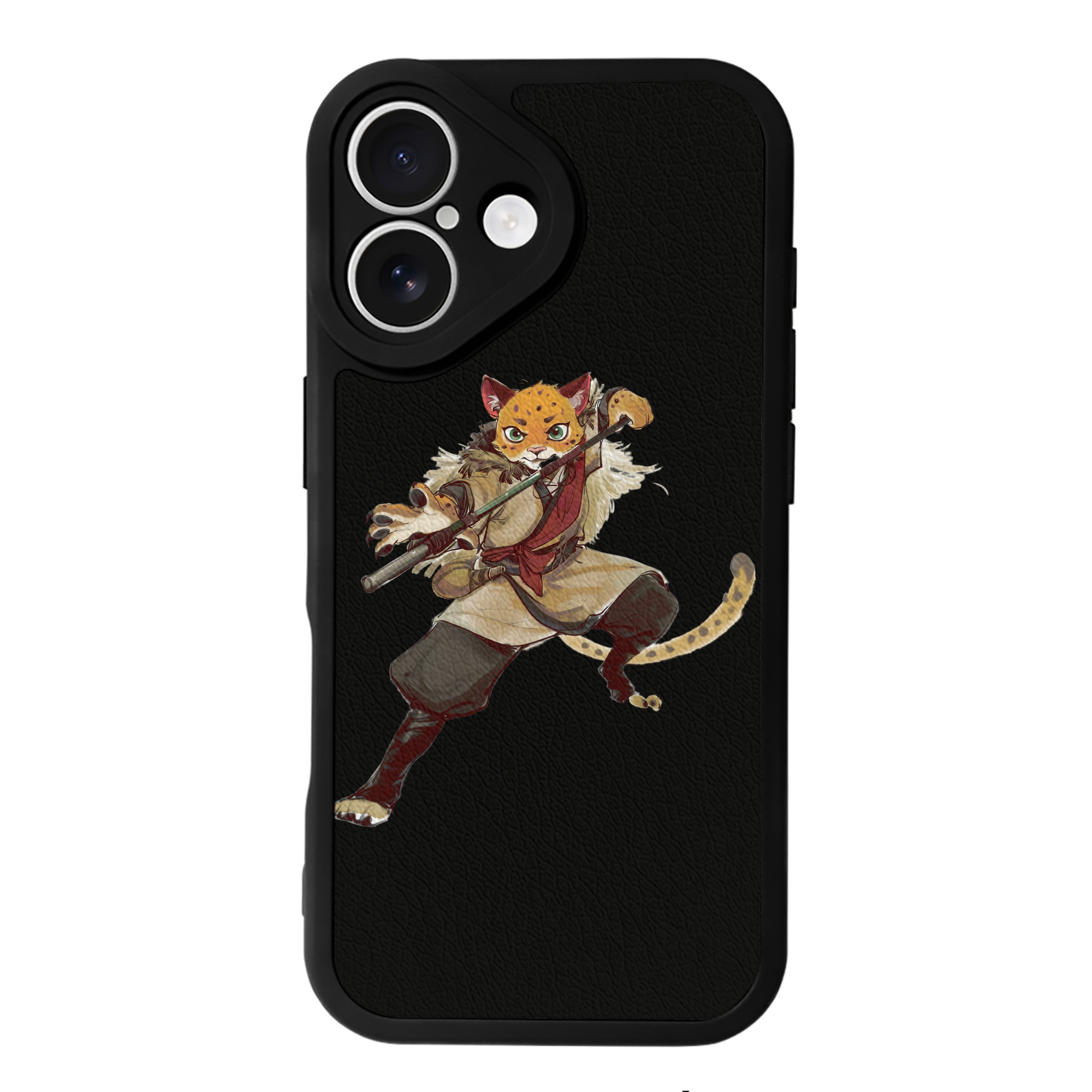 （画像用） Ne Zha 2 ナタ 魔童の大暴れ 【iPhone 16シリーズ対応】シリコンスマホケース（レザー調） 材質：シリコン